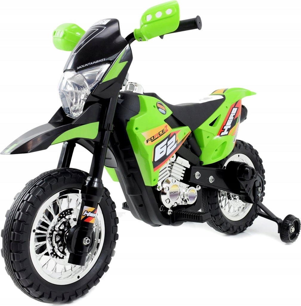 MOTOR CROSS FORCE 2 AKUMULATOR 6V BOCZNE KÓŁKA