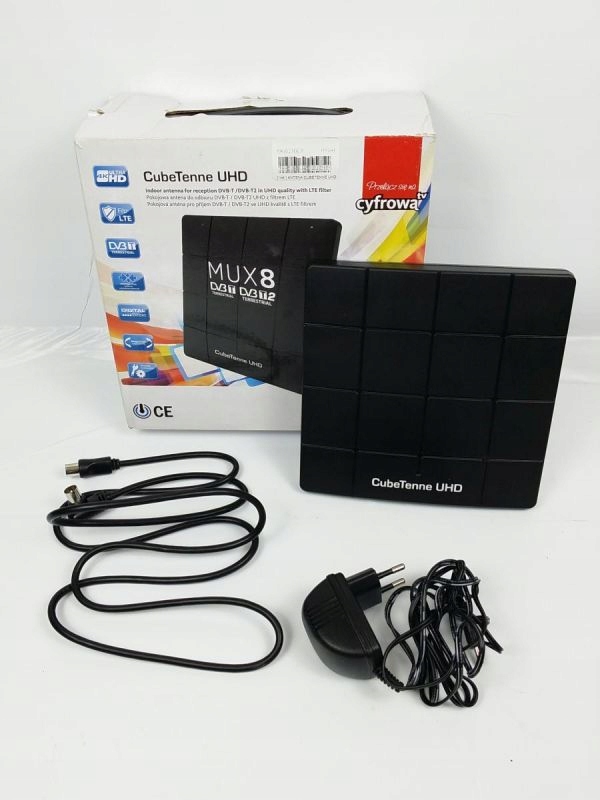 AKTYWNA ANTENA DVBT TECHNISAT CUBETENNE UHD MUX8