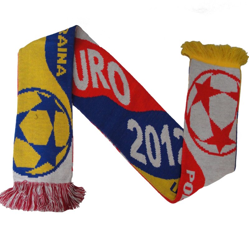 Dwustronny SZALIK KIBICA POLSKA UKRAINA EURO 2012