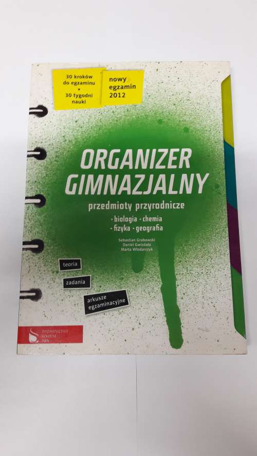 ORGANIZER GIMNAZJALNY PRZEDMIOTY PRZYRODNICZE 