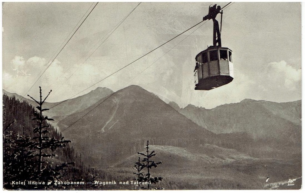 Zakopane - kolejka linowa na Kasprowy Wierch -1936