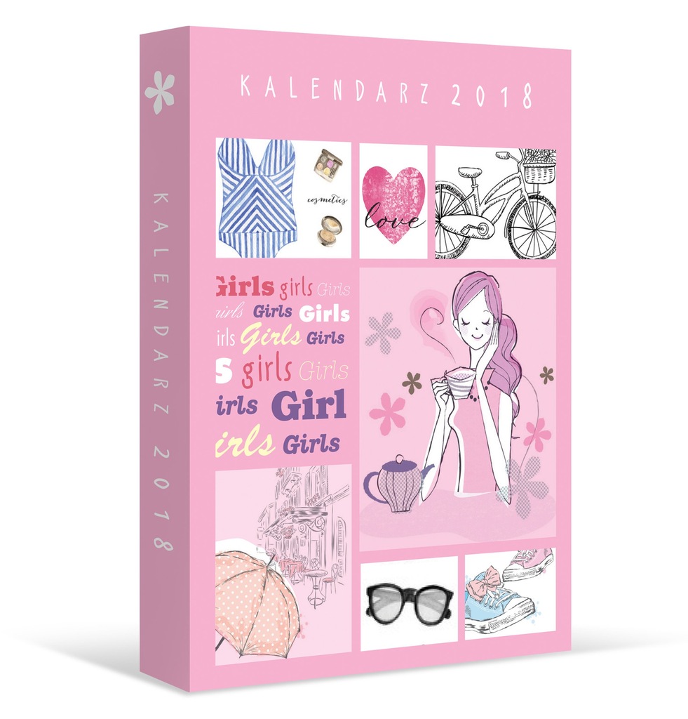 kalendarz książkowy dla nastolatek GIRLS 2018