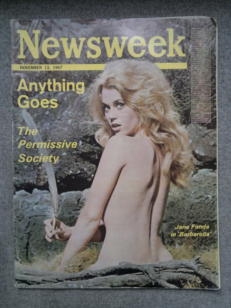 NEWSWEEK BARBARELLA JANE FONDA 1967r MAGAZYN