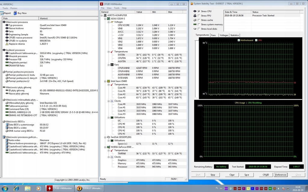 ASROCK G31MS + XEON X5460 + 4 GB RAM 7567867158 oficjalne archiwum