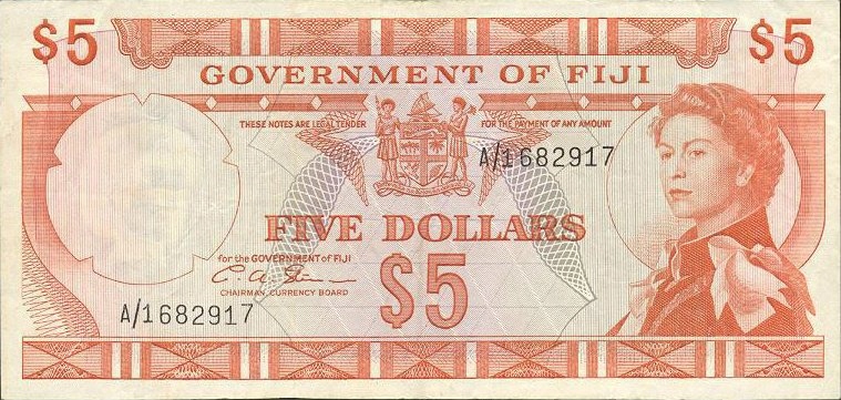 FIDŻI - 5 dollars - 1971 rok FI29