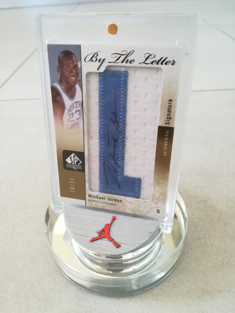 Karta z autografem odręcznym Michael Jordan
