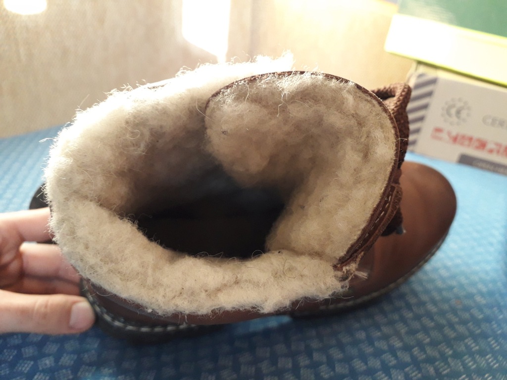 Buty zimowe skóra wełna roz. 44 LEONARDO wz.040 