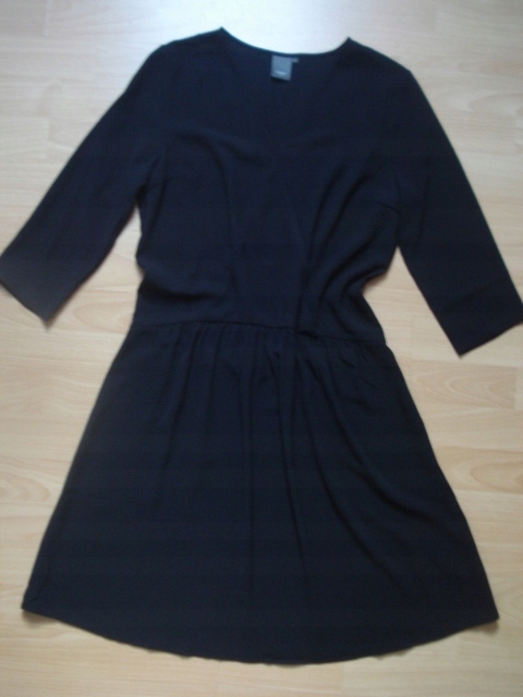 VILA czarna wiskozowa luźna sukienka jak NOWA S/M