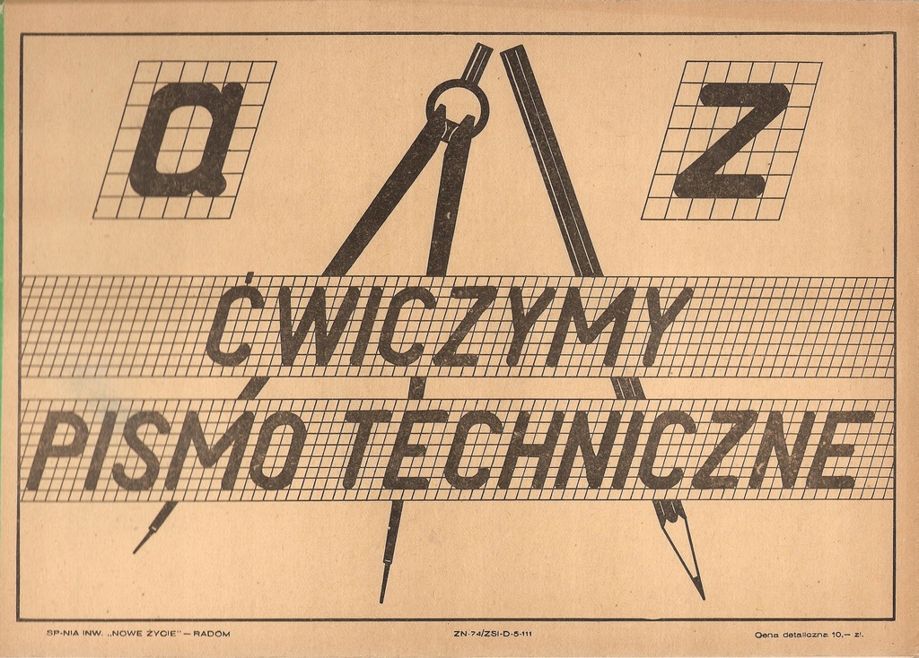CWICZMY PISMO TECHNICZNE wydawca RADOM-NOWE ŻYCIE