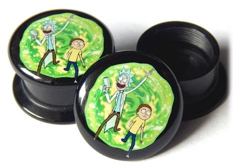 tunel plug star Rick and Morty akrylowy 10mm