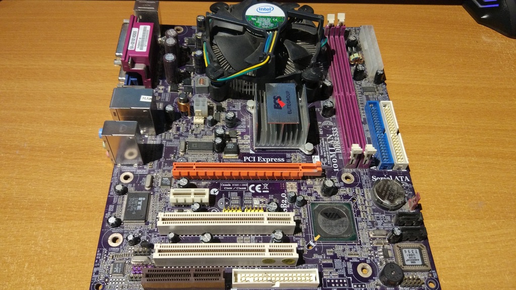 PŁYTA GŁÓWNA ECS P4M890T-M+PROCESOR+2GB RAM, TANIO - 7362373774 ...