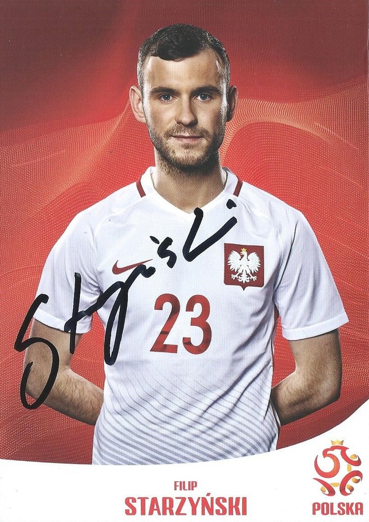 FILIP STARZYŃSKI oryginalny autograf na karcie