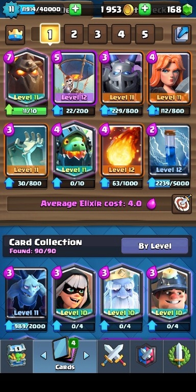 KONTO CLASH ROYALE 11 lv ŚWIETNY LAVA LOON+ EMOTKI