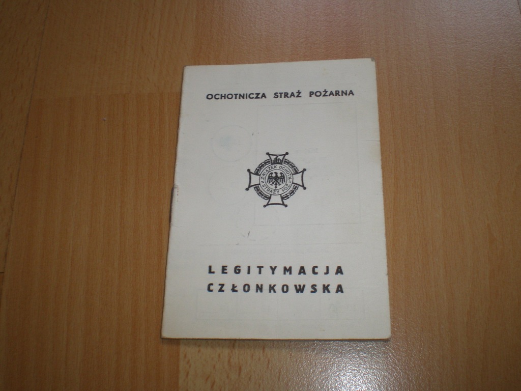 legitymacja OSP Straż Pożarna - Łódź 1970