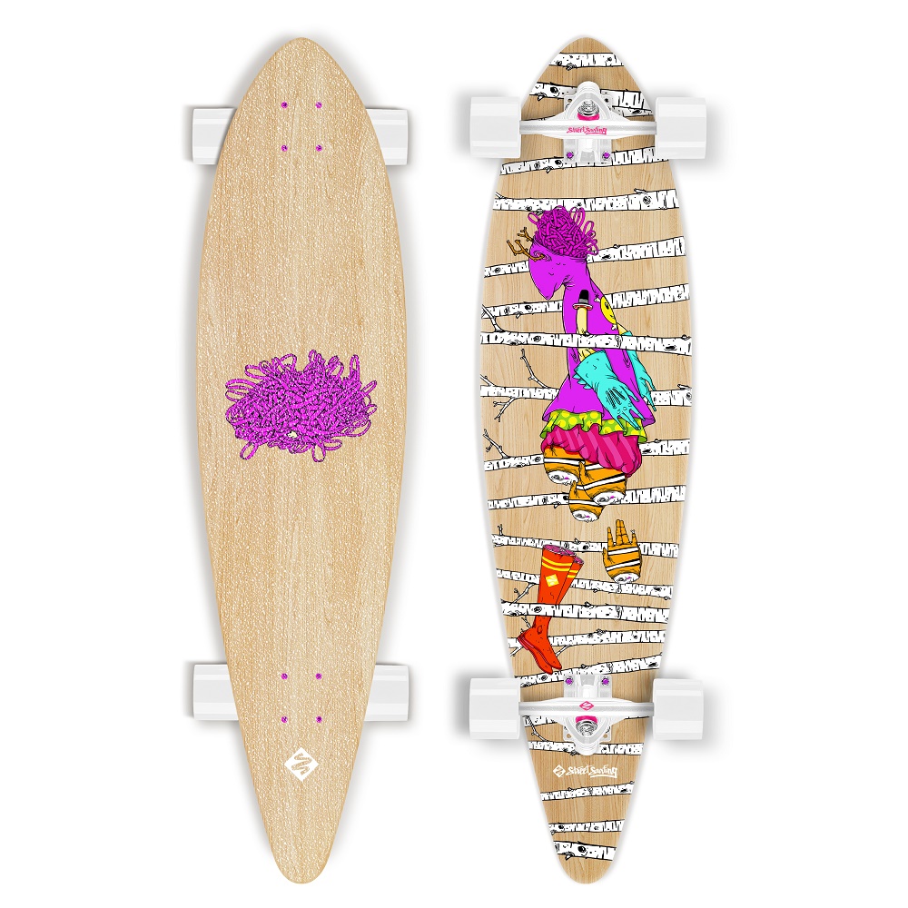 Longboard Street Surfing Pintail - Woods 40