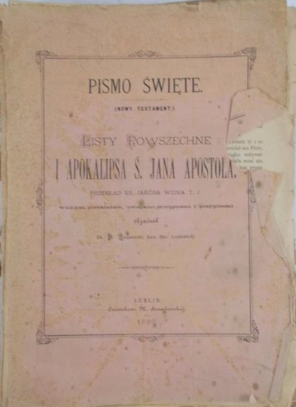 Pismo Święte. Listy Powszechne i Apokalipsa