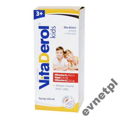 VitaDerol Kids 3+, syrop, 120 ml