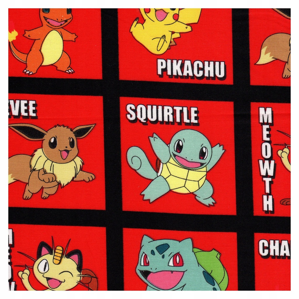 Tkanina POKEMON 54x39cm # F 3981