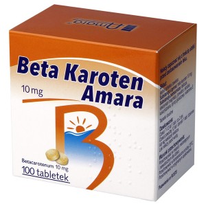BETA-KAROTEN AMARA 10mg 100 TABLETEK OPALANIE