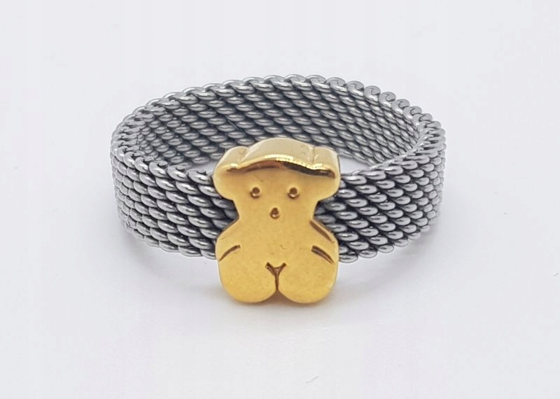 PIERŚCIONEK TOUS ICON MESH - ZŁOTO 750 2,8G R.15