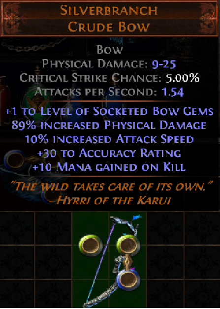 Path of Exile  - ABYSS - łuk Silverbranch !!