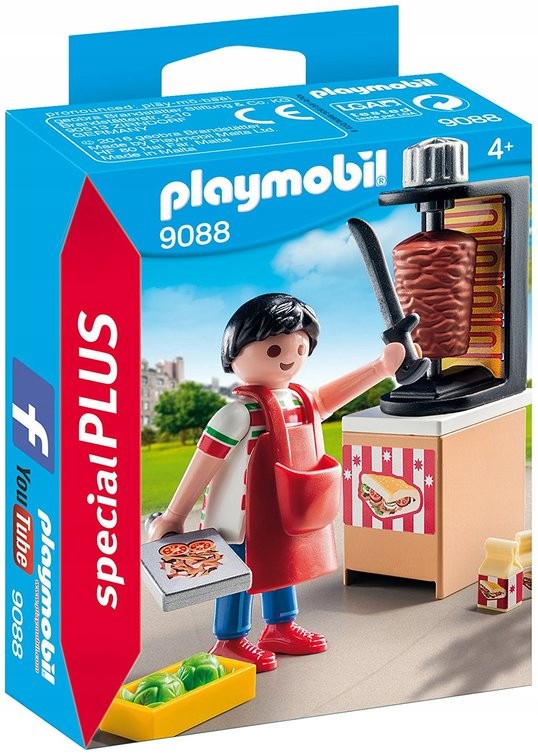 PLAYMOBIL 9088 FIGURKA KEBAB GRILL Z AKCESORIAMI