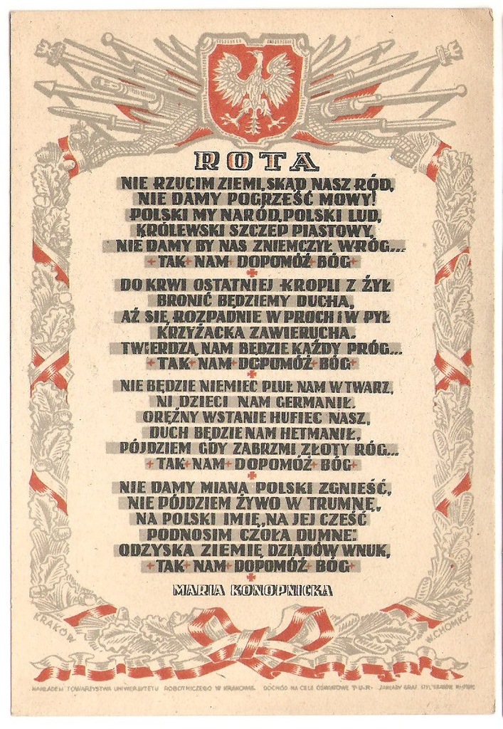 Rota, Maria Konopnicka