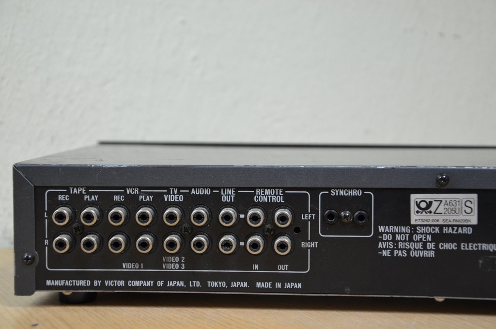 JVC SEARM20 DIGITAL GRAPHIC EQUALIZER PREAMPLIFIE 7223490381