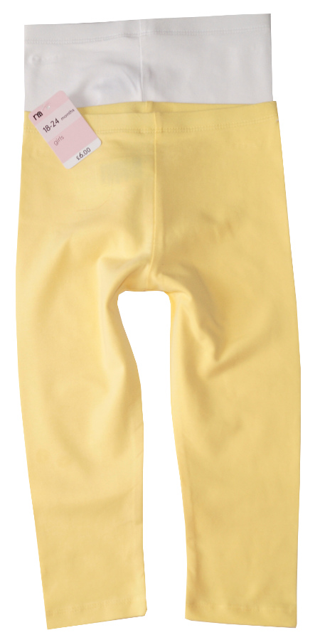 MOTHERCARE 2 pak legginsów białe żółte NEW 98 SALE
