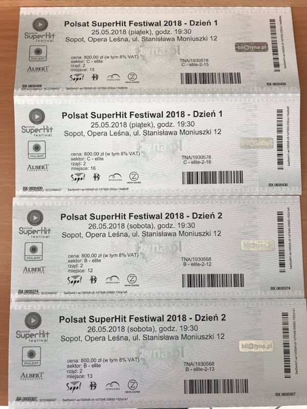 Bilety Na Polsat Superhit Festiwal 2018 Sopot 7346255109 Oficjalne Archiwum Allegro