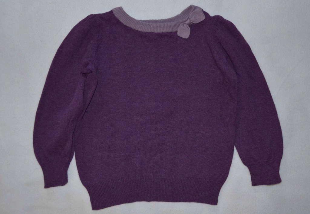 Sweterek fioletowy H&M, r.86/92