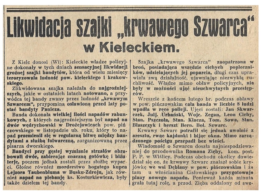 DROŻEJOWICE DĘBIANY WIŚLICA BUSKO-ZDRÓJ CHRZANÓW