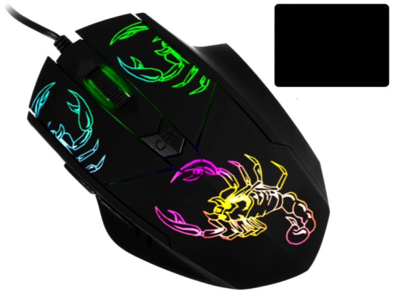 MYSZ-KA TRACER PODŚWIETLANA GAMINGOWA LED SCORPIUS
