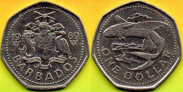 Barbados 1 Dollar 1989 r.