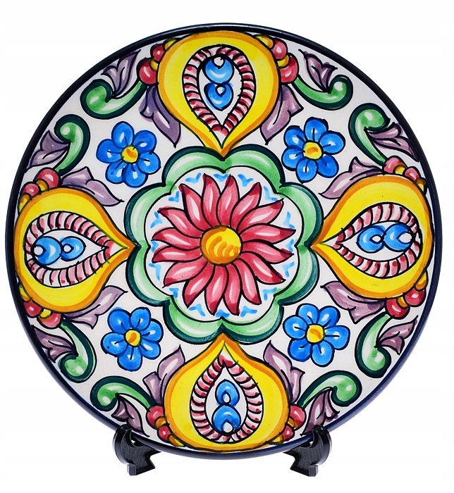 6234-6 ... d#k CERAMICZNY TALERZ ARABESKA MALOWANY