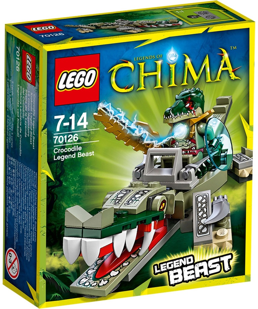 LEGO CHIMA 70126 Krokodyl Legendarna Bestia NOWY