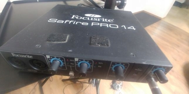 Focusrite Saffire Pro 14 interfejs midi firewire