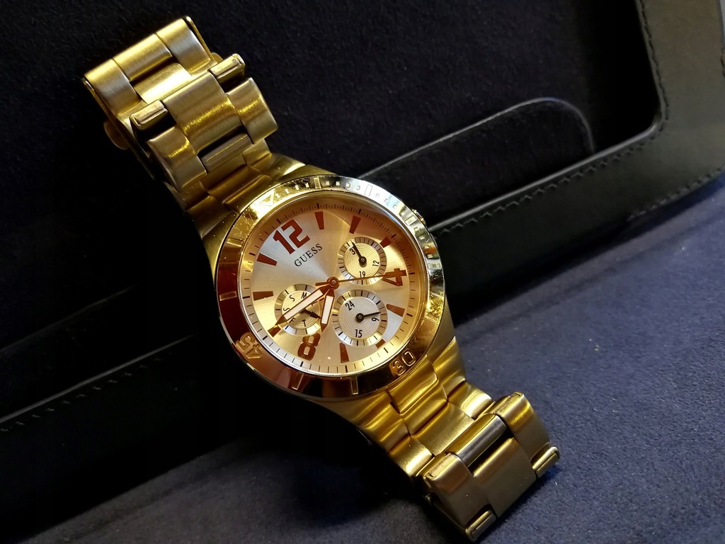 Zegarek Guess Vespa Chronograf Gold 3ATM 30M Data