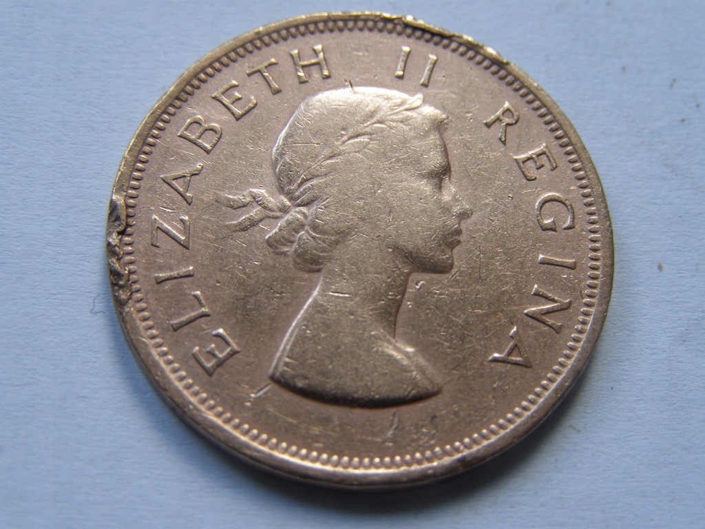 R.P.A. SOUTH AFRICA 1 PENNY 1954 ROK BRYTANIA !!!!