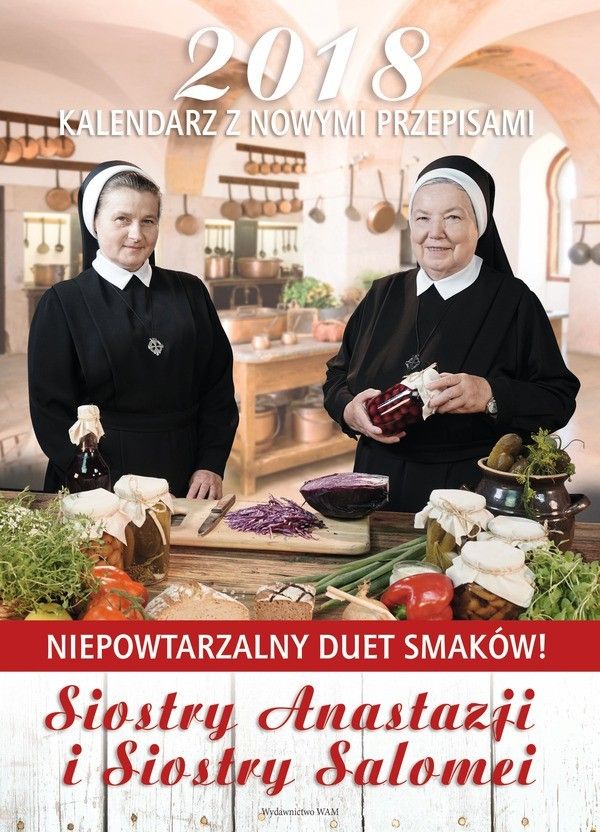 Kalendarz 2018 z nowymi przepisami Siostry Anastaz