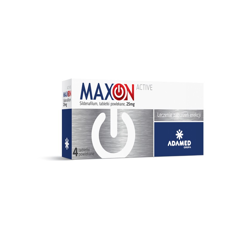 MAXON ACTIVE 25 mg, 4 tabletki (Maxigra,Inventum)