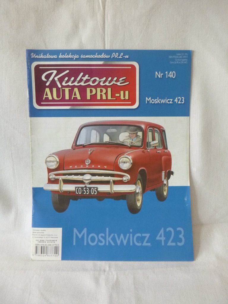 Gazetka Kultowe Auta PRLu - MOSKWICZ 423