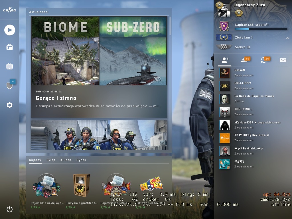 KONTO STEAM CS GO G1 PRIME 800H