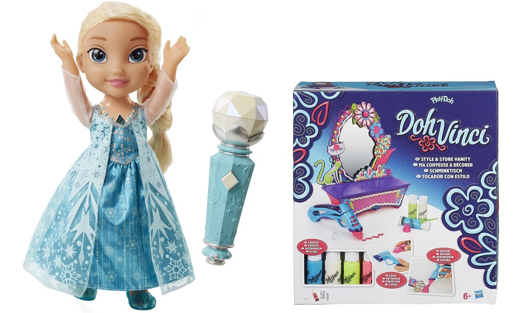 ELSA Z MIKROFONEM FROZEN Toaletka Play Doh GRATIS