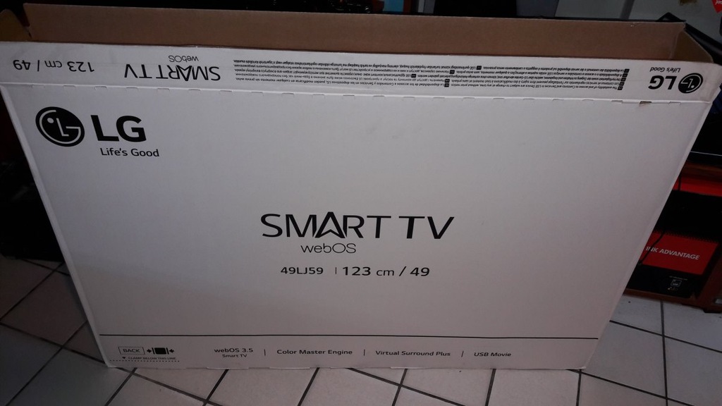 Nowy Telewizor LG Smart Tv webOS 49" 49LJ59