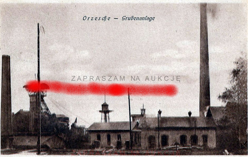 Unikatowa pocztówka - kopalnia Orzesze !!!!