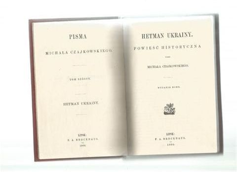 Hetman Ukrainy Wyhowski Kozacy Czajkowski 1900