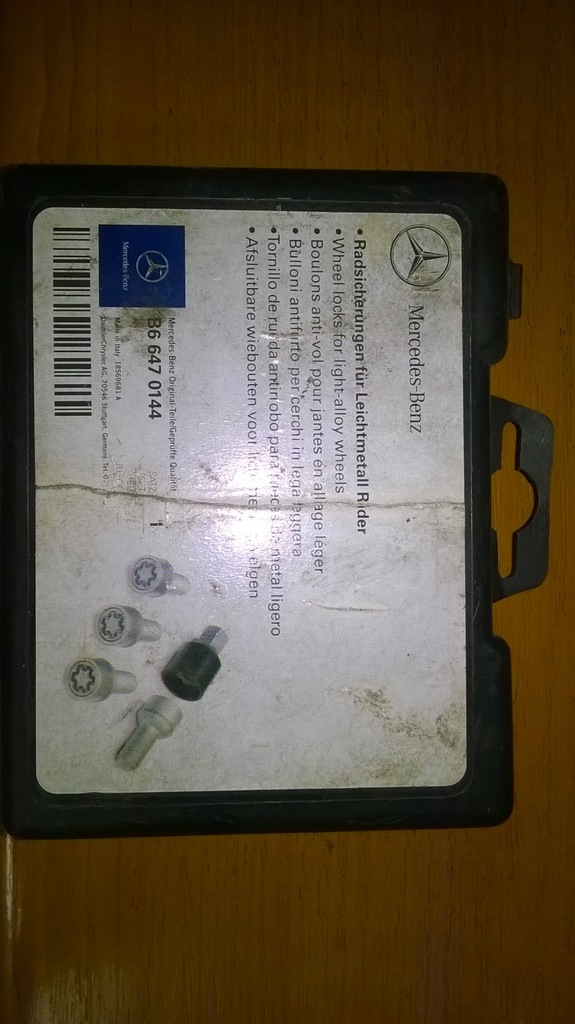 Śruby zabezpieczające do kół Mercedes B6 647 0144