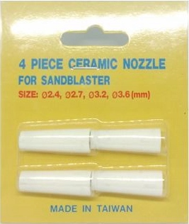 Dysze ceramiczne do piaskowania 4szt SA-3377 3.2mm