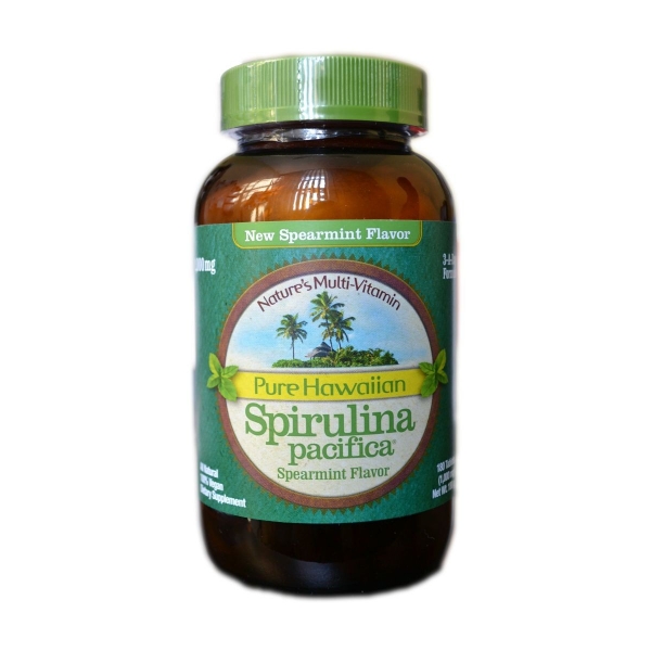 Spirulina hawajska Pacifica miętowa 1000mg 180 tab 6935431763